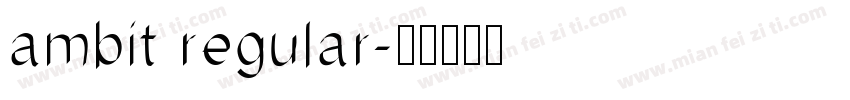 ambit regular字体转换